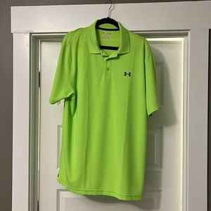 Men’s Lime Green Underarmour Polo